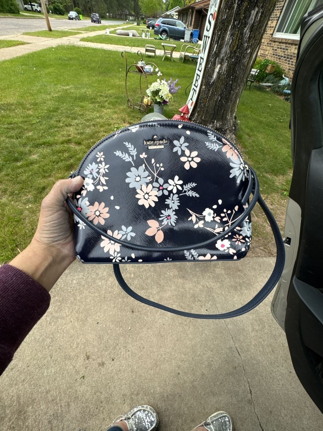 Kate Spade New York Floral Dome Crossbody Bag