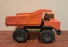 Vintage 1970s Mighty Tonka Pressed Steel Metal Dump Truck Orange