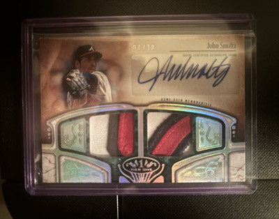 Topps 2026 Tier One John Smoltz Auto Memorabilia 07/10 triple colored patch