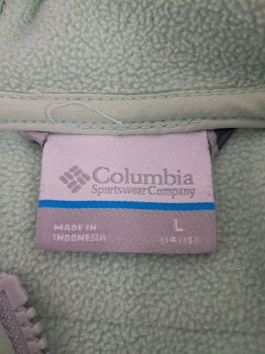 Chaqueta Columbia Cremallera Completa Con Capucha Y Bolsillos Verde Menta Niñas Grande 14/16 - Imagen 7 de 12