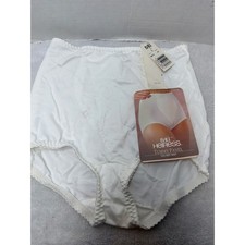 NOS Bali Tailored Brief Women L White Tummy Panel Heiress Shapewear 9870 NWT
