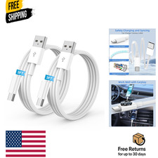 USB A to USB C Cable, CarPlay Cable for iPhone 17 Charger Cord, 2-Pack 3FT
