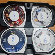 Bundle Lot Of Sony PSP Games (8 Games Total)  With Hard Travel Case Matrix Sims