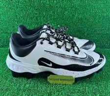 Men's Nike Alpha Huarache Elite 4 Low MCS Baseball Cleats FD6255-108 Sz 11