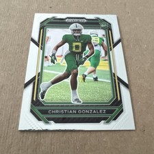 Panini 2023 Prizm Draft Picks Rookie Christian Gonzalez Oregon Ducks #174