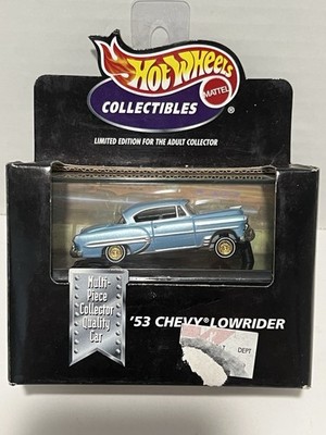 Hot Wheels Collectibles 53 Chevy Lowrider Limited Edition Black Box