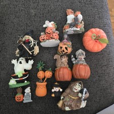 Vintage Lot Of Halloween Witch Ghost Figures ...