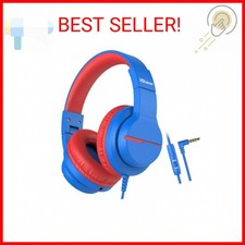 iClever Kids Headphones for School Travel, Safe Volume Limited, HD Mic Stereo So