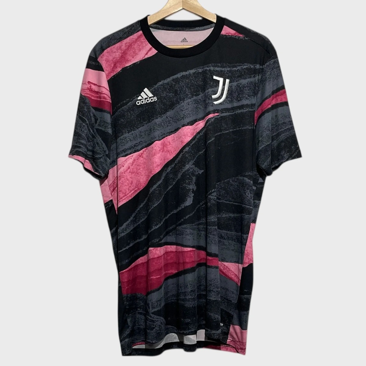adidas Juventus 2020/21 Black Pink Pre Match Soccer Training