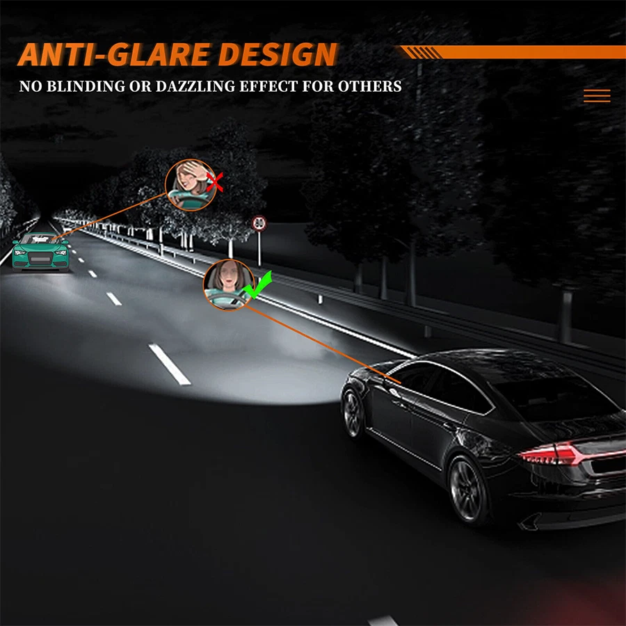 4x For CADILLAC CTS 2008-2014 LED Headlight Bulb Conversion High Low Beam White - Image 4 of 4