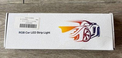 RGB Car LED Strip Light Kit Remote USB Car Charger Multicolor New