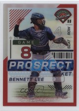 2024 Panini Prospect Edition Red Prizm /199 Bennett Lee #52 1cn6