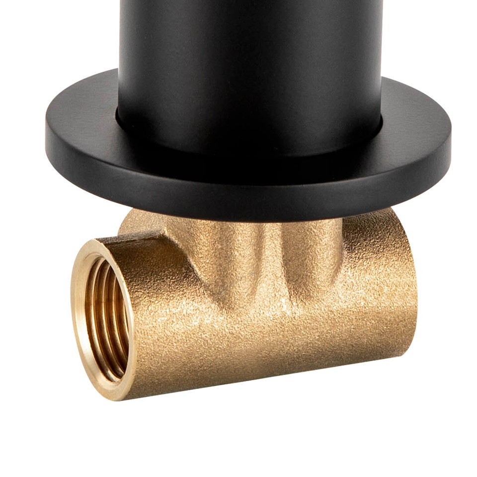 Wall Mount Shower Faucet Control Valve Bath Mixer Bathroom Water Tap