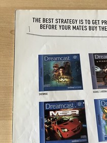 Official Sega Dreamcast Magazine Issue #15 January 2001 UK DC Mag Good Condition