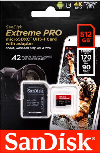 Micro SD Card SanDisk 16G 32GB 64GB 128GB 256G 512G 1TB Ultra Extreme Pro Memory - Picture 19 of 47
