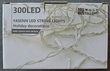 300 String Lights, 8 Modes, LEDs, Icicle Style Outdoor Lighting, 29.5ft, w/Timer