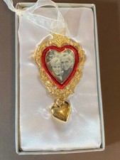 Christmas Ornament, Heart Photo, Embellishment, SKU 598295, Red Frame, New/Box
