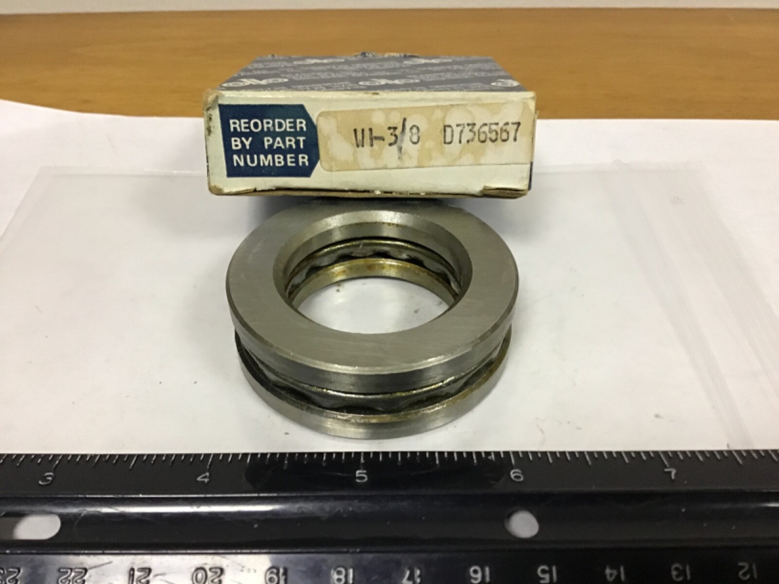 New Dixie Bearing W 1 3/8 Thrust Bearing, 1.375" ID, 2.219" OD, .719" Width