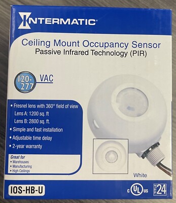 NEW INTERMATIC CEILING MOUNT OCCUPANCY SENSOR PASSIVE INFRARED ...