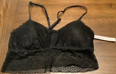 Maddie & Coco Ladies Bra.NWT. Large.89%Nylon11%Spandex.Black.