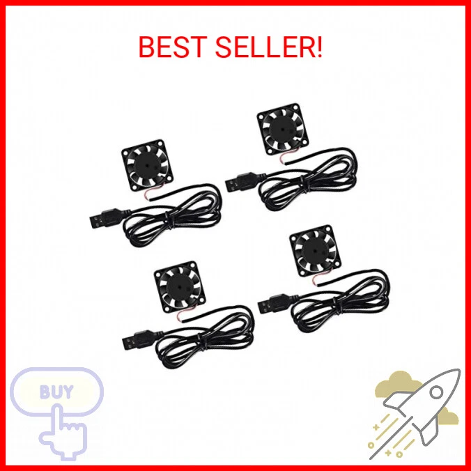 5 stks 3D Printer Koelventilator, DC 5 V 0.1A 30mm x 30mm x 7mm Glijlager Koeler Ventilator Borstelloos met 2Pin, 3007 voor DVR & Apparaten