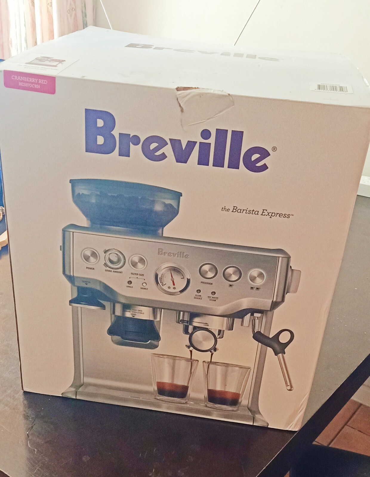 Breville Coffee Machine Barista Express Cranberry eBay