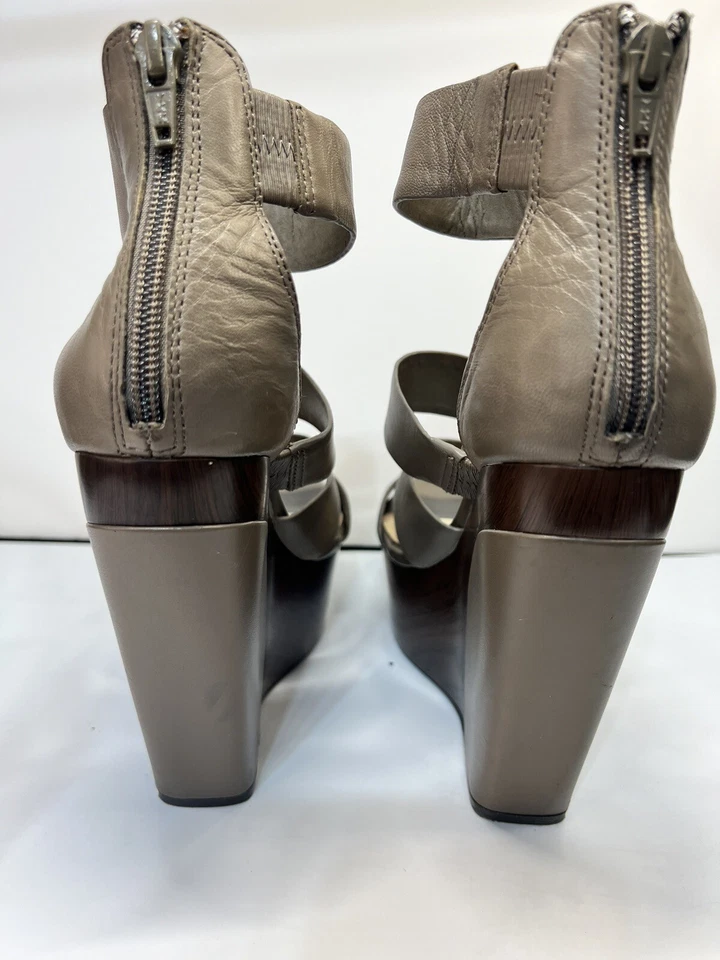 GB Gianni Bini Mujer Madera Grano Plataforma Cuñas 8.5M Foto 4 de 4