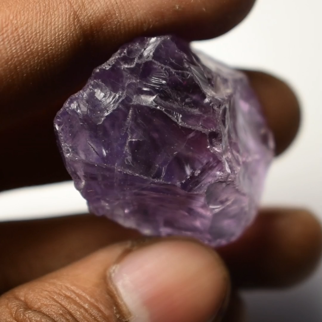 Large Amethyst Rough 67 Cts Natural Brazilian Purple Amethyst