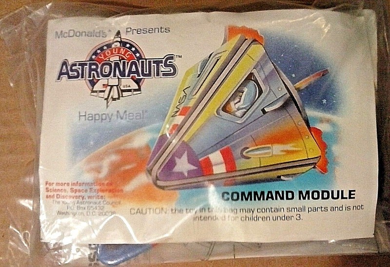 McDonald's Happy Meal Toy, Apollo Command Module, 1991, Young Astronauts Council