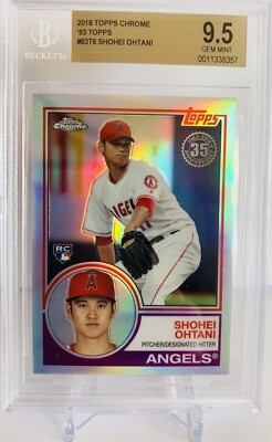 2018 Topps Chrome 35th Anniversary Refractor Shohei Ohtani RC #83T 