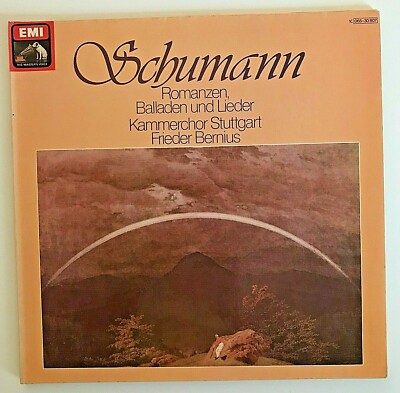 Schumann ROMANZEN,BALLADEN UND LIEDER Kammerchor Stuttgart Frieder Bernius(LP72)