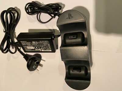 SONY PlayStation Dual-Dock Charging Station CUH-ZDC1 with SONY AC Adapt ADP-10MR