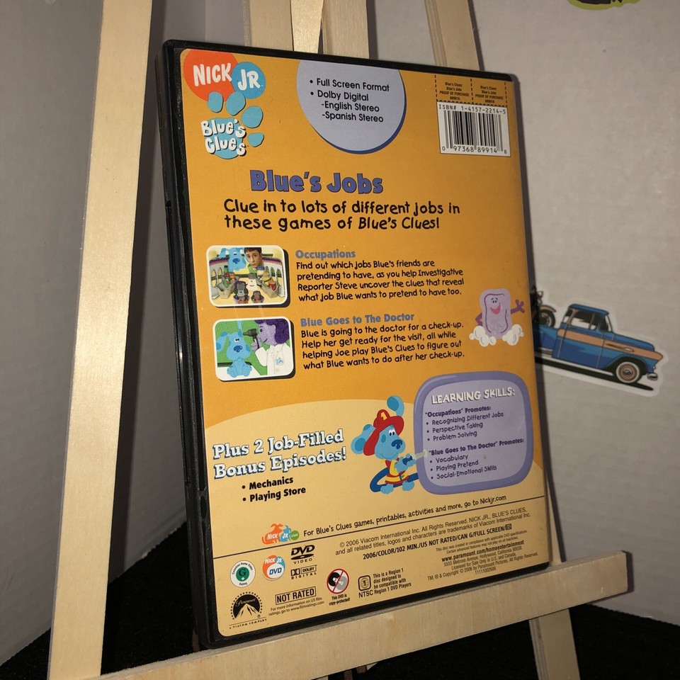 Blue's Clues Blue's Jobs (DVD, 2006) 97368899148 eBay