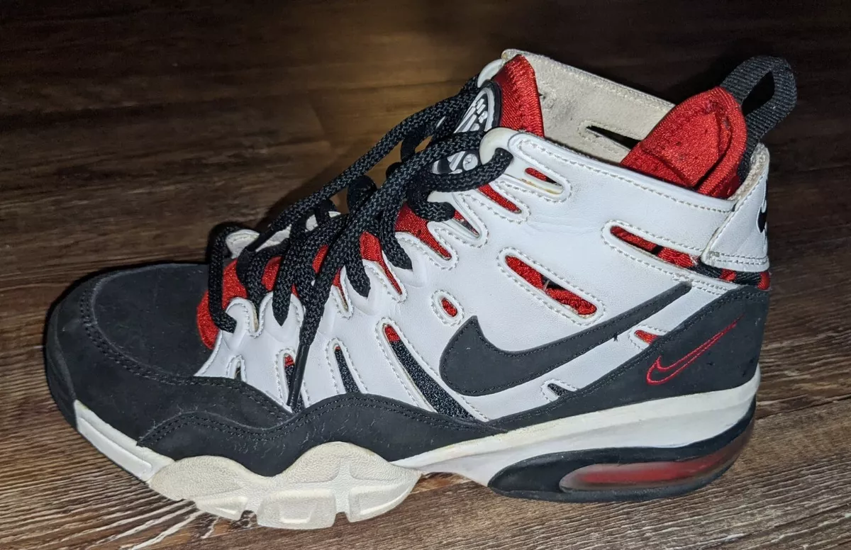 Nike Trainer Max 2 &#039;94 boys white black and red sneakers size 5 Y | eBay