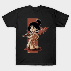 Mulan Das Madchen Mit Dem Drachen Tattoo Lustig Mushu Schwarz T Shirt Frau Krieger Ebay