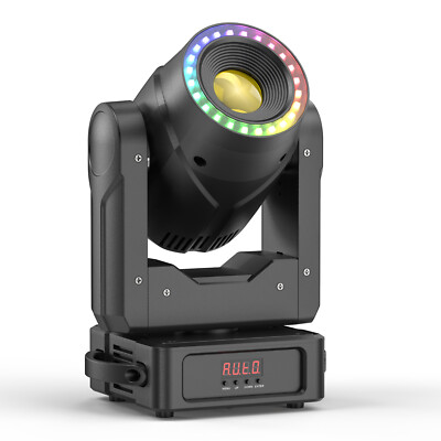 200W Moving Head Beam Light W/LED Light Strip DJ Lighting Zoom RGBW DMX Disco