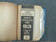 1983 Chrysler Imperial Coupe Parts Catalog Manual 5.2l