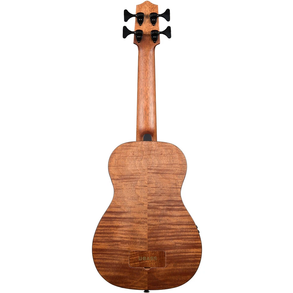 Kala U-BASS Exotic Mahogany Acoustic Electric Bass Ukulele + Gig Bag UBASS-EM-FS - Image 3 of 4