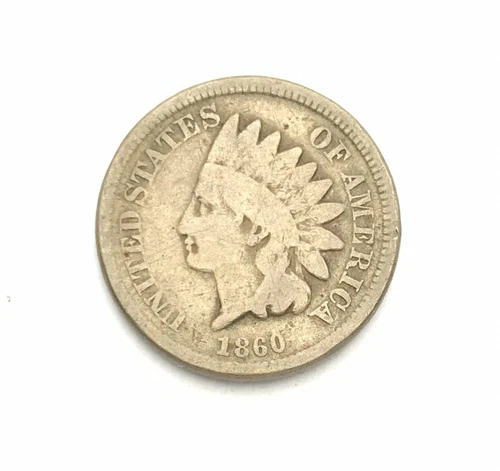 1860  INDIAN HEAD CENT      -cleaned? -      Combined shipping available