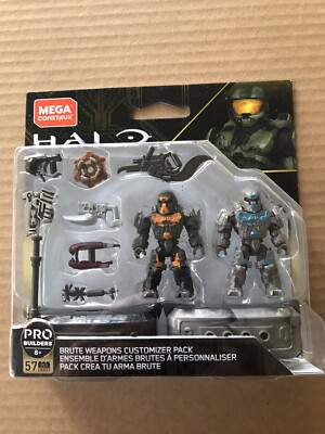 Mega Construx HALO BRUTE WEAPONS Customizer Pack Pro Builders 57 PCS DXR57