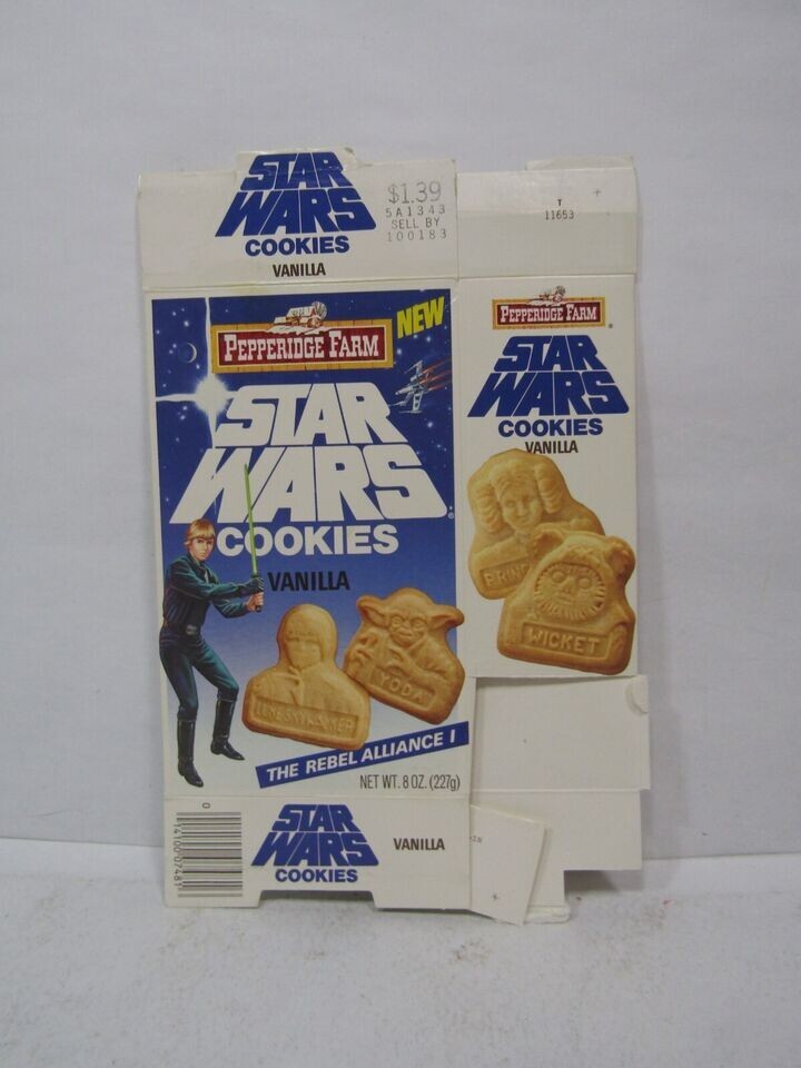 Pepperidge Farm Star Wars Vanilla Cookies (1984) (Empty Box/Cut