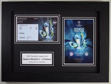 2012 Champions League Final Football A4 Photo Display Programme Ticket