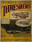 INTERNATIONAL HARVESTER FARM THRESHER HEAVY DUTY USA MADE METAL ADVERTISING SIGN