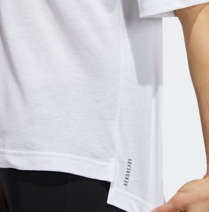 ADIDAS Women's White Camp Graphic Universal Short Sleeve Tee RRP £35 image 5
