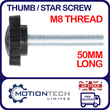 Plastic 32 mm Star Thumb Screws Bolts M8 Thread for T Track T Slot T Bolt