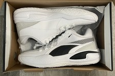 Puma Court Rider Team White Black Basketball Shoe 195660-03 Mens Size 8 NEW