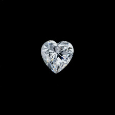 .45 CT Natural White Diamond 5mm 1 Pcs Heart Cut VVS1 D Grade Certified C35