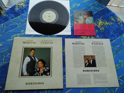 FREDDIE MERCURY  M. CABALLE   BARCELONA   MEGA RARE  LP QUEEN BOHEMIAN RHAPSODY