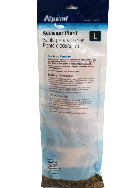Planta grande cola de zorro naranja Aqueon para acuario base ponderada 13"L decorativa Foto 2 de 3