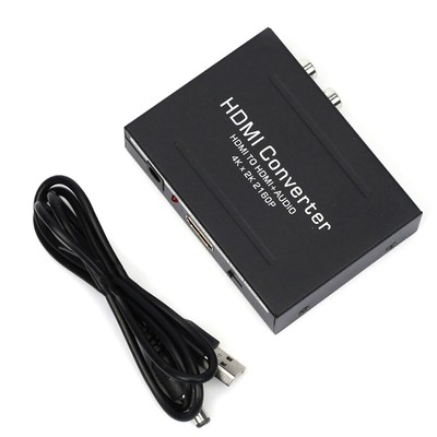 1080P HDMI to SPDIF Optical 4K RCA L/R Analog Audio Extractor Converter Splitter